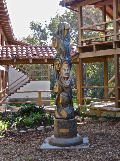 Bronze Totem Sculpture