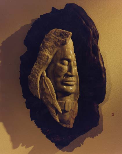 Half Face Sculpture